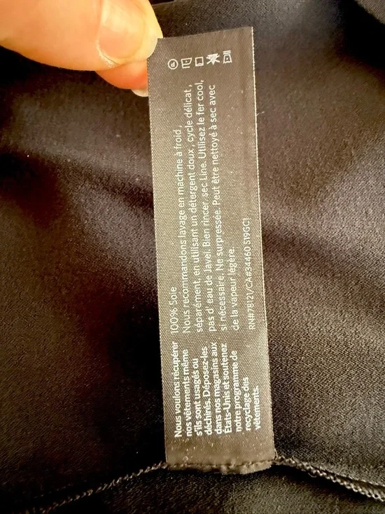 Eileen Fisher 100% Silk Georgette Crepe Bateau Neck Box Top Capsule Wardrobe - Picture 8 of 13